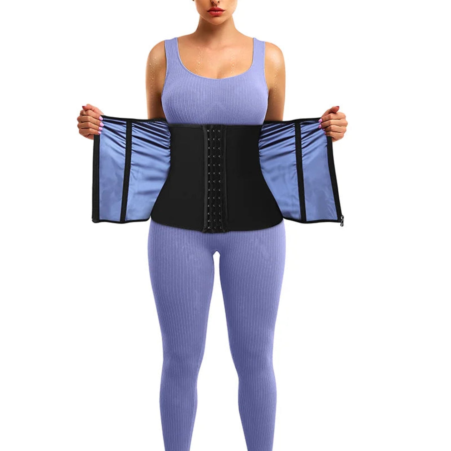 Gaine Effet Sauna – Ceinture à Crochets & Maintien Sport | Curvia