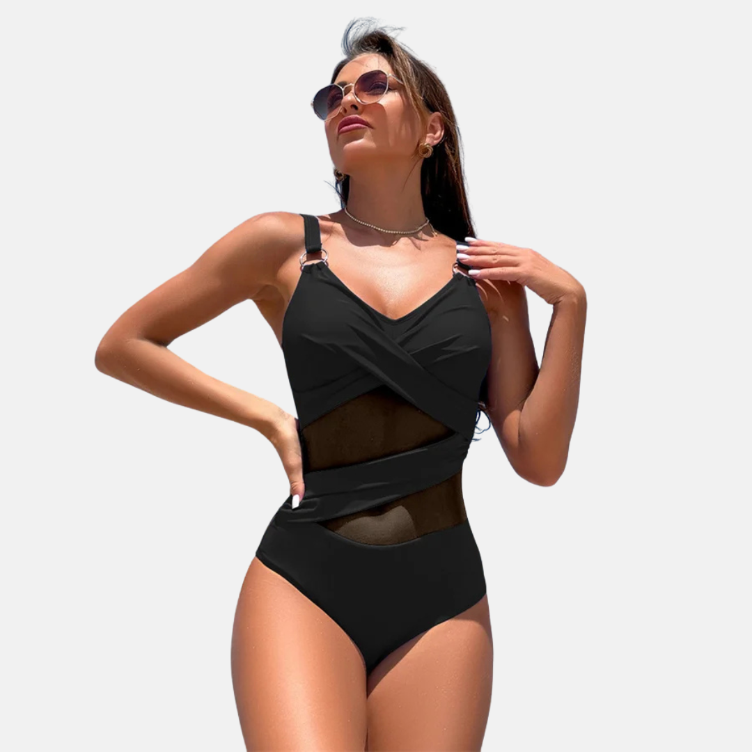 Maillot de Bain Gainant Croisé – Maintien Chic & Confort | Curvia