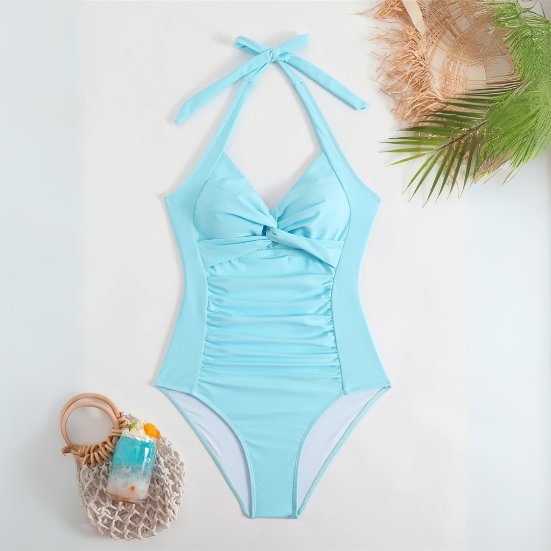 Maillot de Bain à Bandes Croisées – Confort & Style Été | Curvia