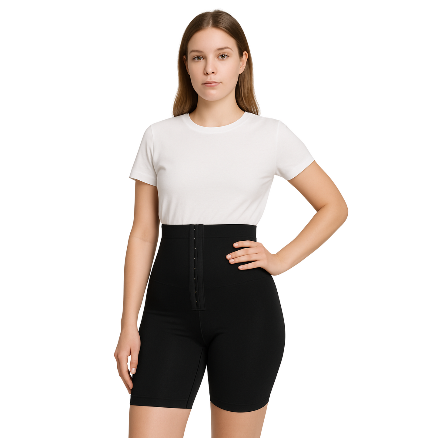 Short Gainant Taille Haute Ajustée | Curvia