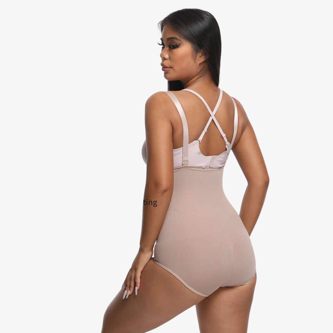 Short Gainant à Bretelles – Taille Haute & Maintien Confortable | Curvia