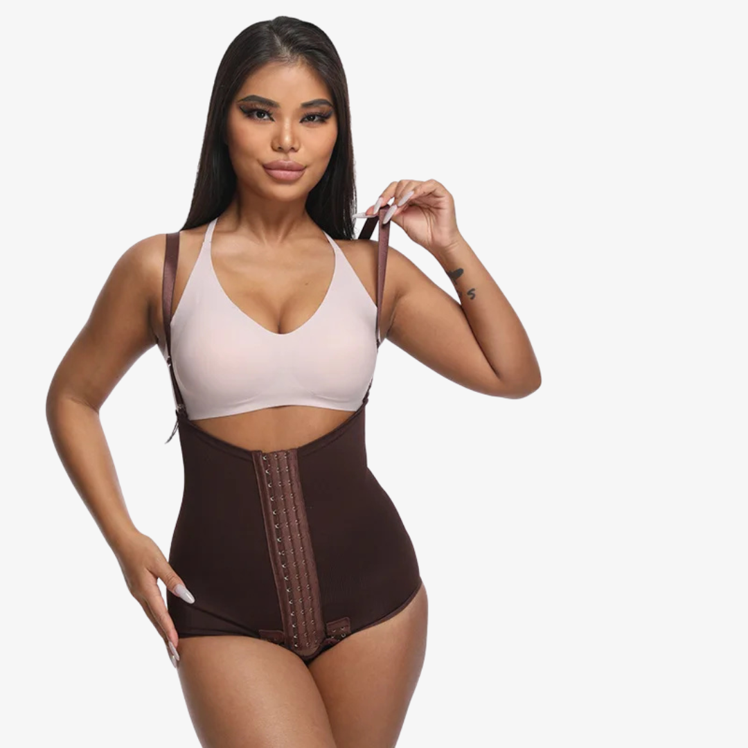 Short Gainant à Bretelles – Taille Haute & Maintien Confortable | Curvia