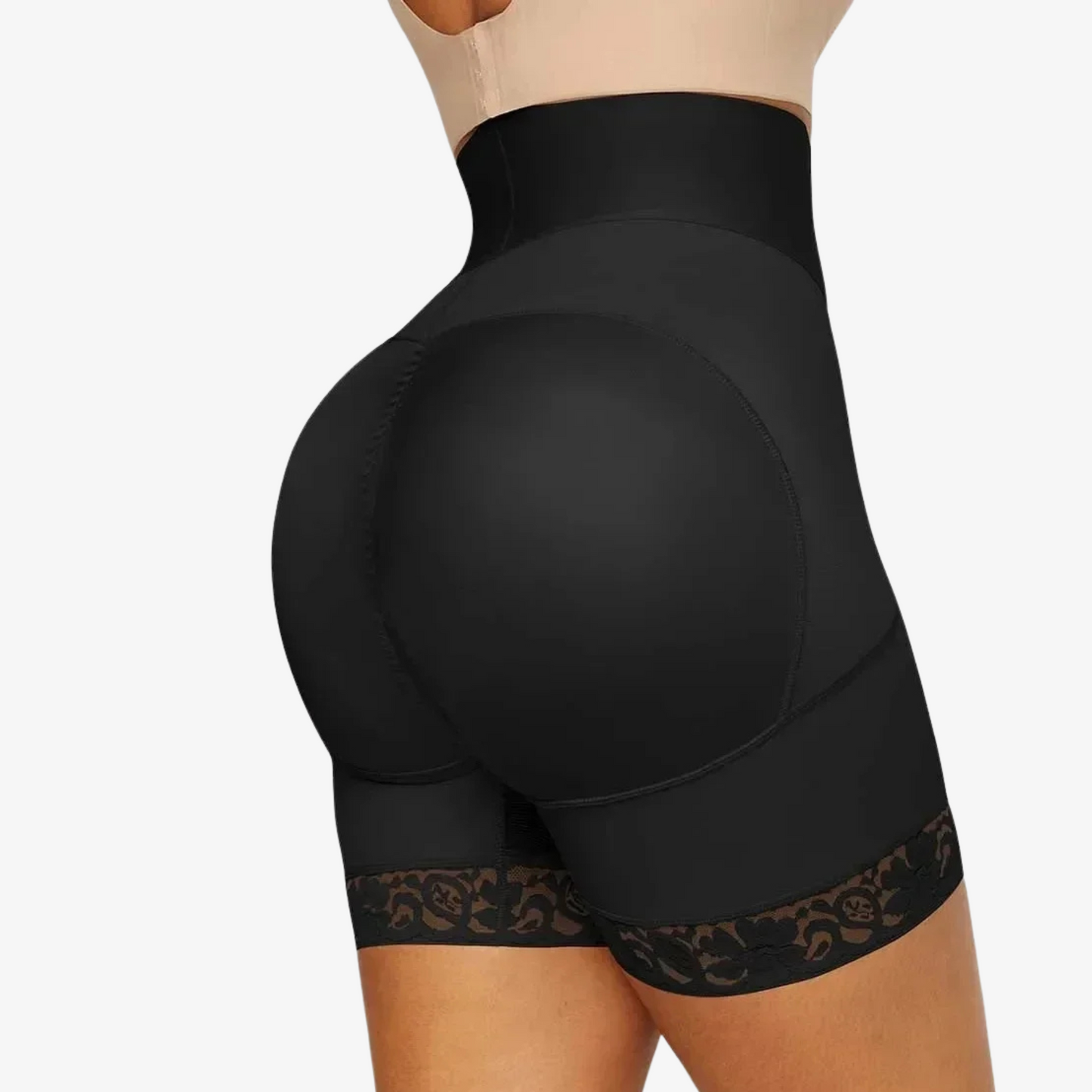 Short Gainant à Crochets – Taille Haute & Maintien Confortable | Curvia