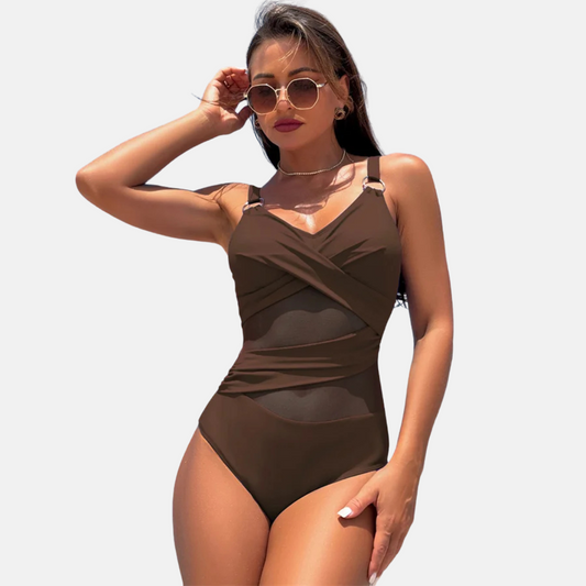 Maillot de Bain Gainant Croisé – Maintien Chic & Confort | Curvia