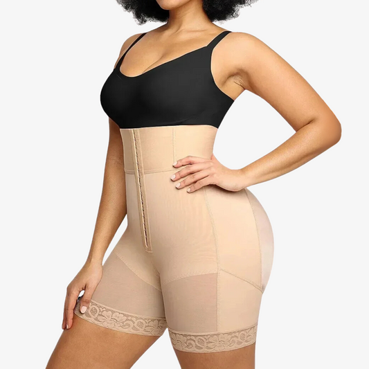 Short Gainant à Crochets – Taille Haute & Maintien Confortable | Curvia